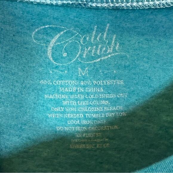 Cold Crush, Cedar Teal Camping Graphic Tee. Size Medium. Good used condition! - Picture 3 of 4